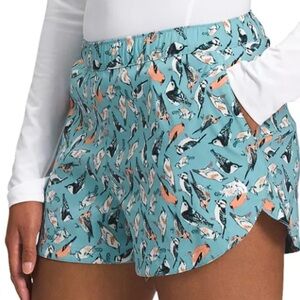 Rare! The North Face Bird Womens Class V Shorts Small Blue New Flashdry Pockets